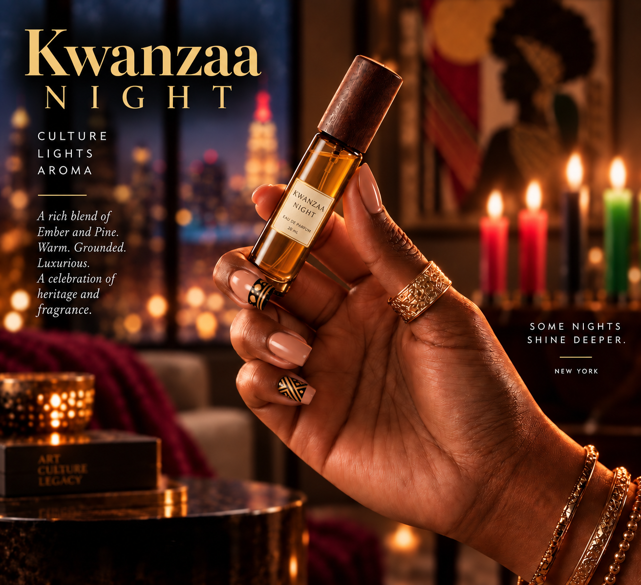 Kwanzaa Night eau de parfum campaign